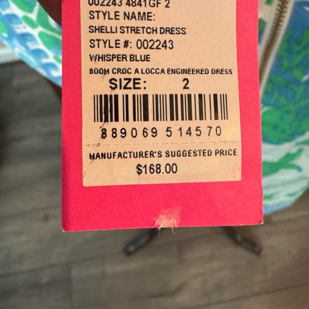 Lilly Pulitzer Blue and Green Mini Dress 2 - Picture 9 of 13